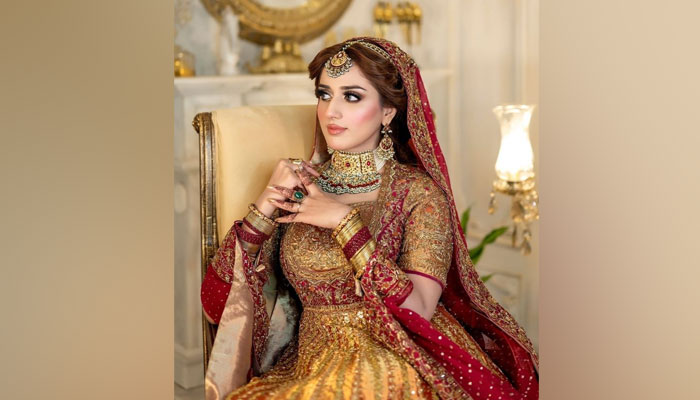 Stunning bridal photoshoot featuring Jannat Mirza